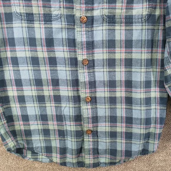 Duluth Men's Slim Fit Flannel Button-Up Shirt Multi Small Long Sleeve Plaid - Picture 4 of 12